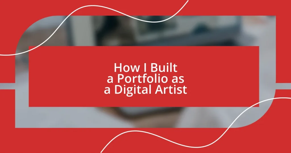 How I Built a Portfolio as a Digital Artist