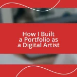 How I Built a Portfolio as a Digital Artist