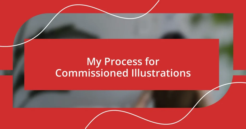 My Process for Commissioned Illustrations