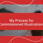 My Process for Commissioned Illustrations